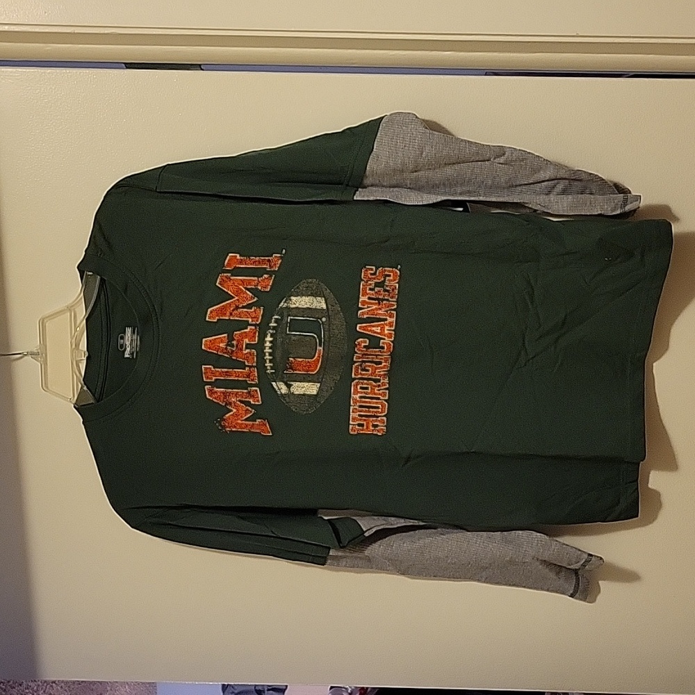 NWT: ProEdge Miami Hurricanes Football Shirt